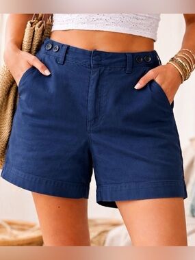 NWOT Free People Mid Rise Chino Shorts